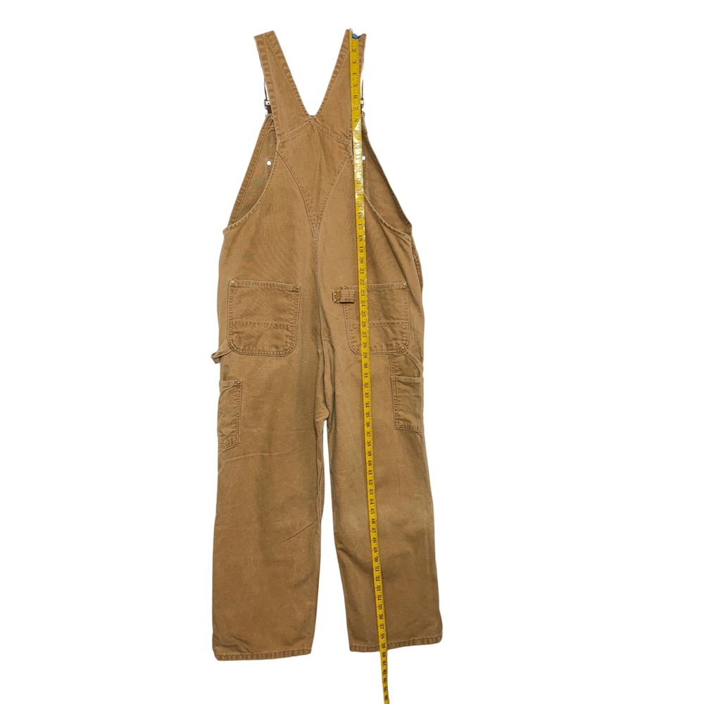 Carhartt Brown Duck Canvas Overalls - Picture 3 of 16